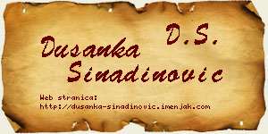 Dušanka Sinadinović vizit kartica